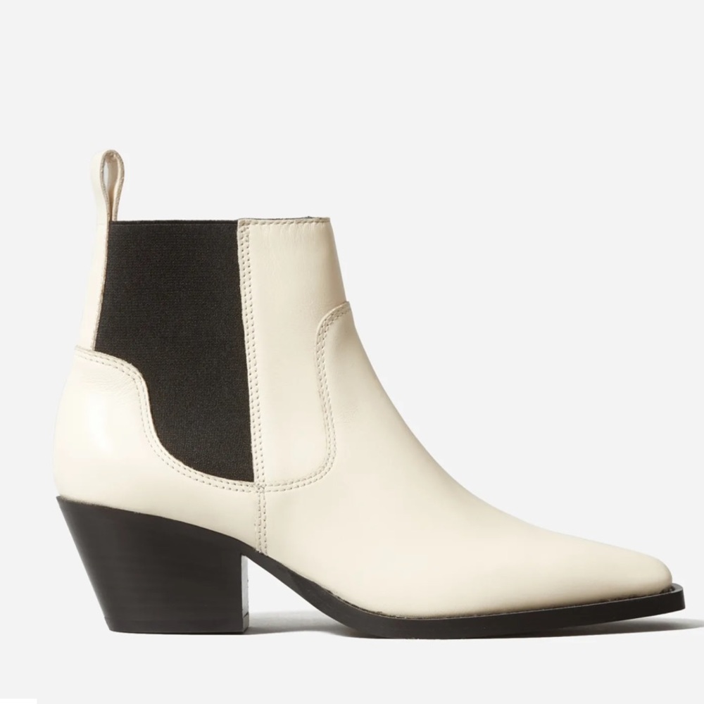 everlane • western boots (white)